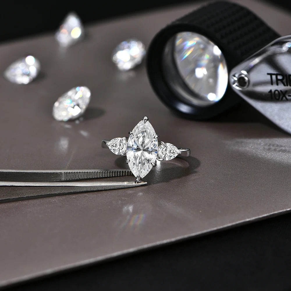 Marquise Moissanite Ring