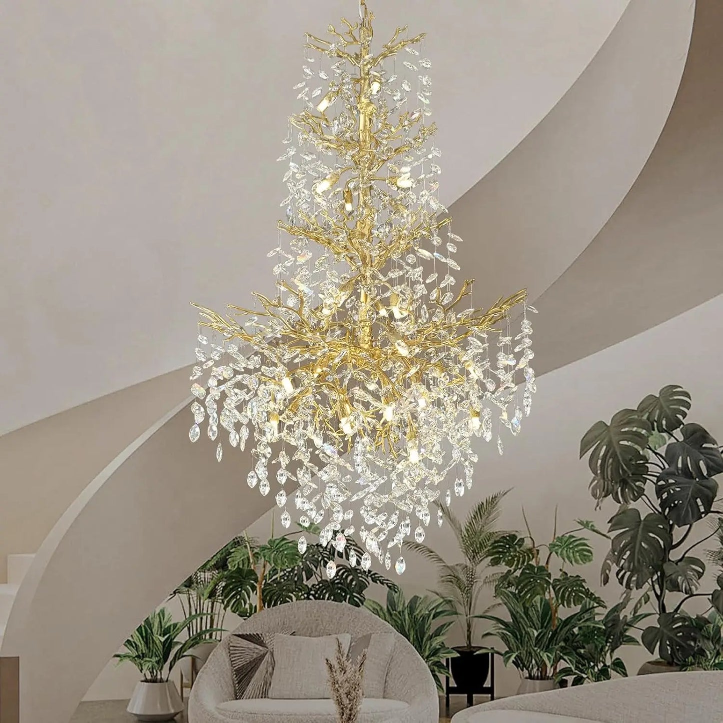 Crystal Branch Chandelier