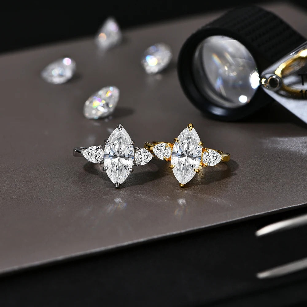 Marquise Moissanite Ring
