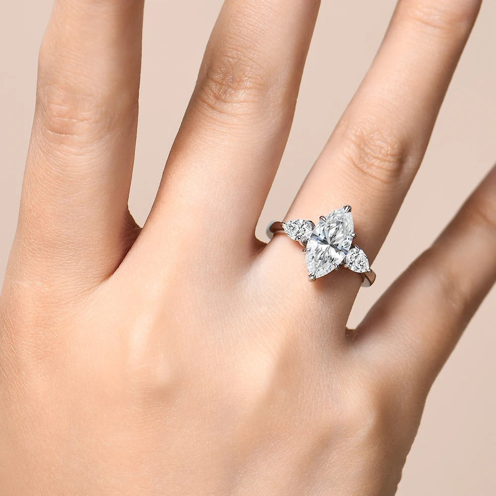 Marquise Moissanite Ring