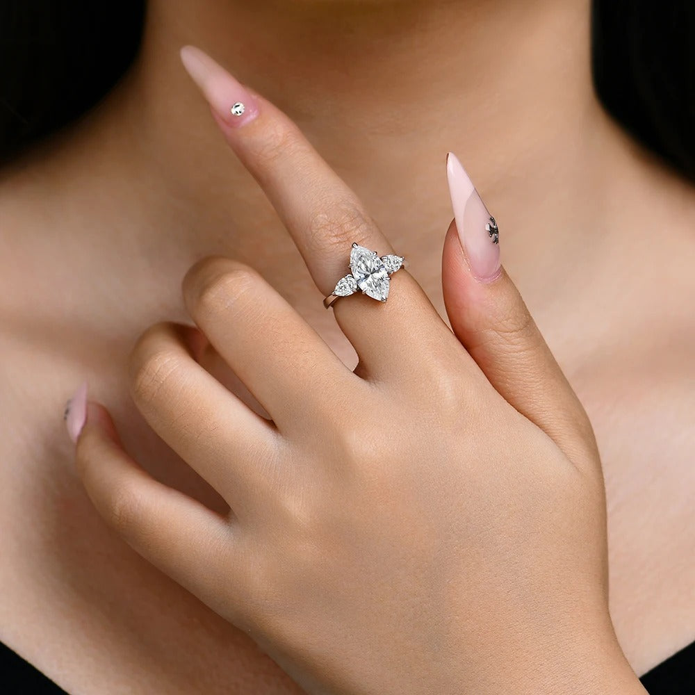 Marquise Moissanite Ring