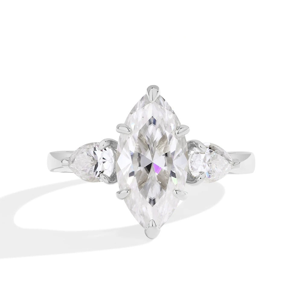 Marquise Moissanite Ring